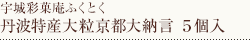 丹波特産大粒京都大納言　5個入