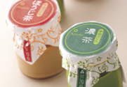 宇治ぷりん【濃茶・ほうじ茶セット】