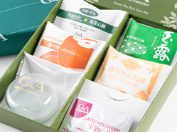 カテキンクリームとミニ石鹸 お試し5点セット