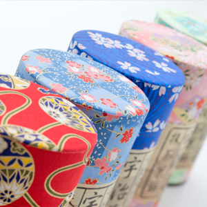 京都宇治銘菓　抹茶煎餅　和紙茶筒入